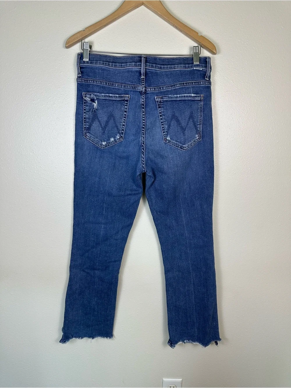 MOTHER The Insider Crop Step Chew in Dancing On Coals Women‎ 31 Denim Jeans